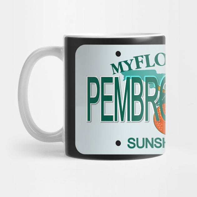 Pembroke Pines Florida License Plate by Mel's Designs